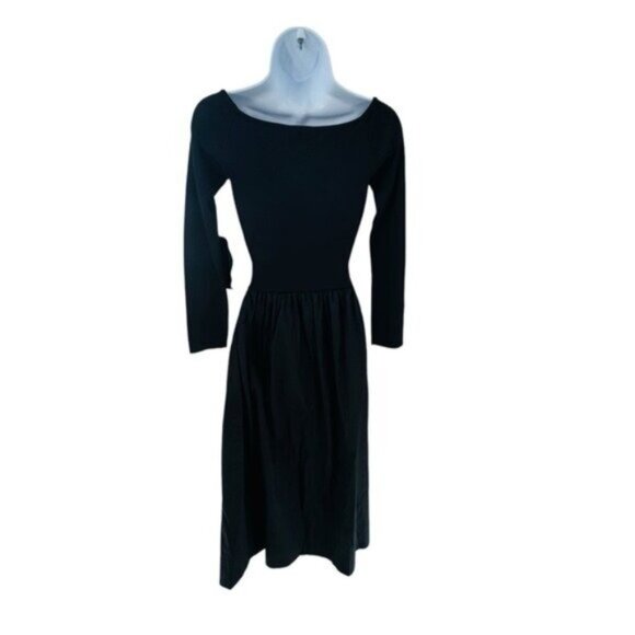 Tuckernuck | NEW Black Clea Off-the-shoulder Stretch-knit Maxi Dress Size XS - Picture 7 of 10